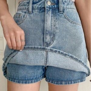 Denim Skort